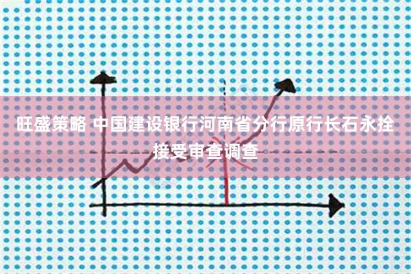 旺盛策略 中国建设银行河南省分行原行长石永拴接受审查调查